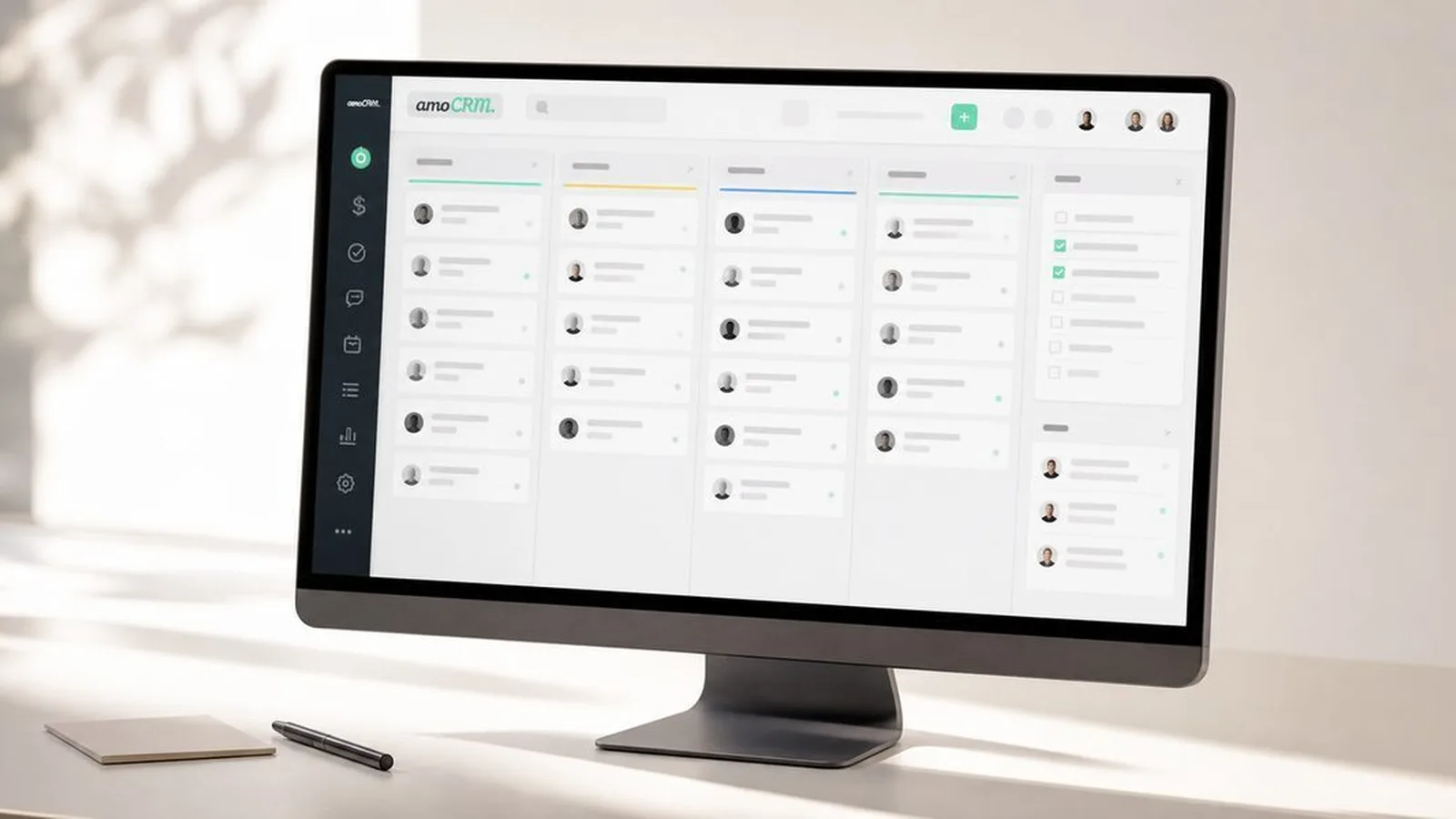Интерфейс amoCRM: обзор функционала