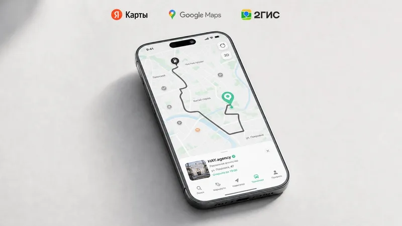 Геомедийная реклама в Яндекс Картах и Навигаторе