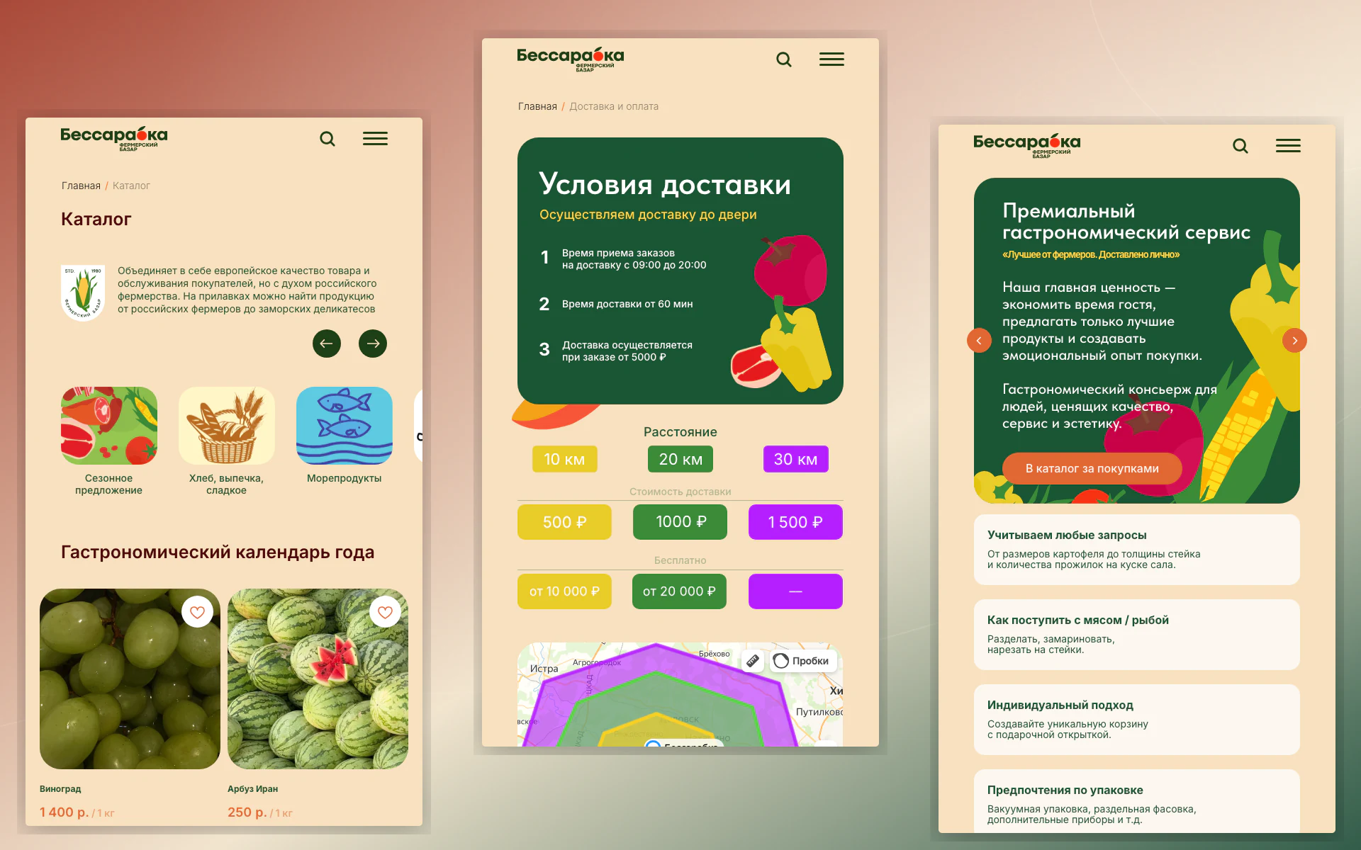 Мобильная корзина и доставка «Бессарабка»